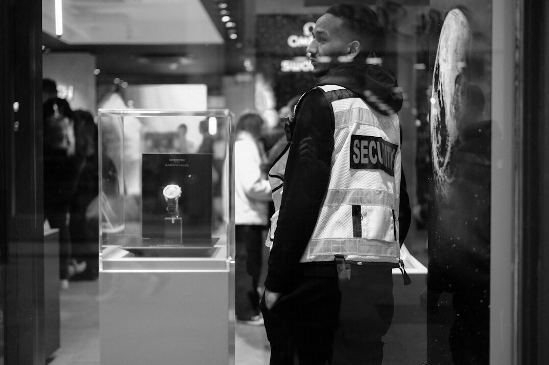 police officer in retail store